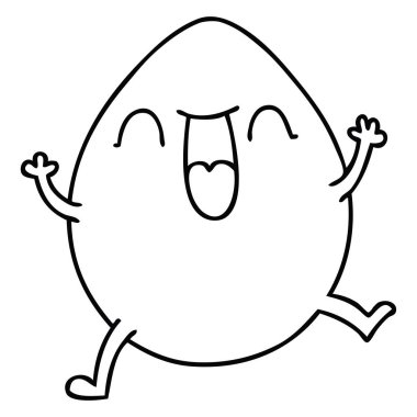 ilginç çizim karikatür yumurta