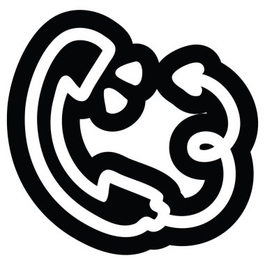 telefon yakışıklı şeytan kuyruk simgesi simgesi ile