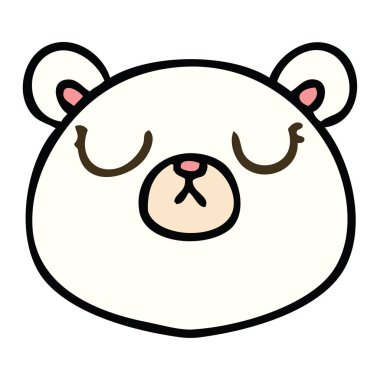 ilginç karikatür kutup ayısı el çekilmiş