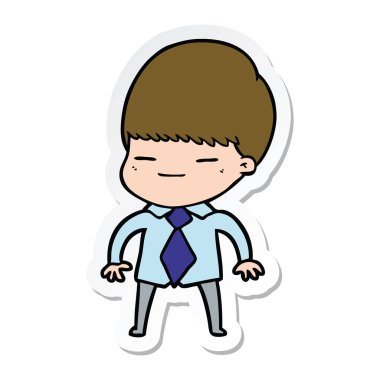 bir çizgi film kendini beğenmiş çocuk etiket