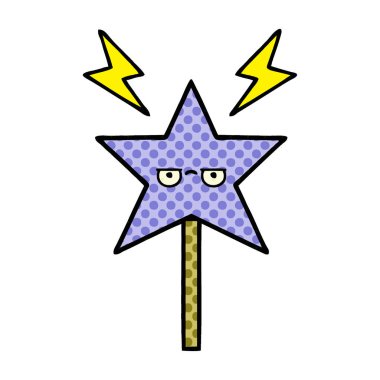 çizgi roman tarzı çizgi film sihirli bir değnek