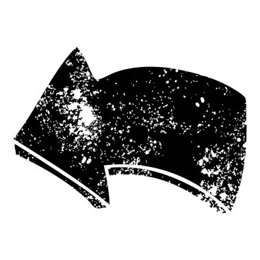 ilginç sıkıntılı sembolü ok