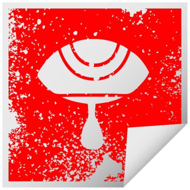 ağlayan göz etiket sembolü peeling sıkıntılı Meydanı