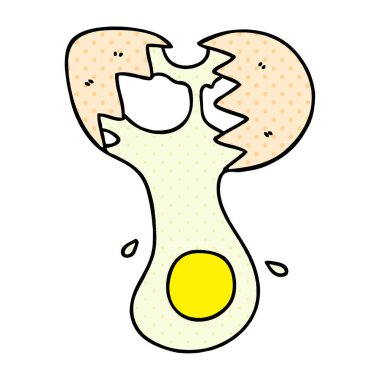 ilginç çizgi roman tarzı çizgi film kırık yumurta