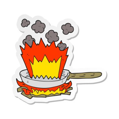 bir çizgi film tava yanıyor etiket