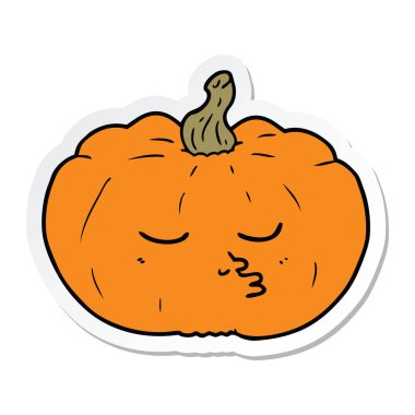 etiket bir karikatür kabak