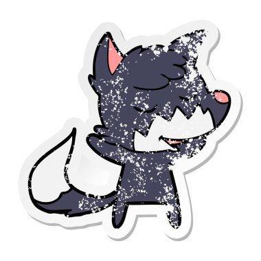 bir dostu karikatür Fox sıkıntılı etiket