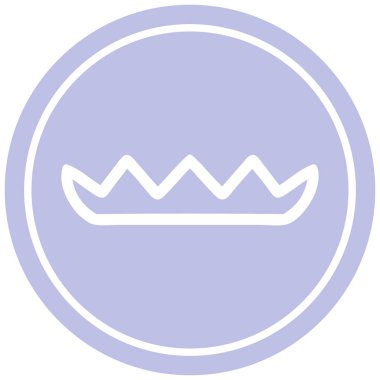 basit yaprakları dairesel simgesi