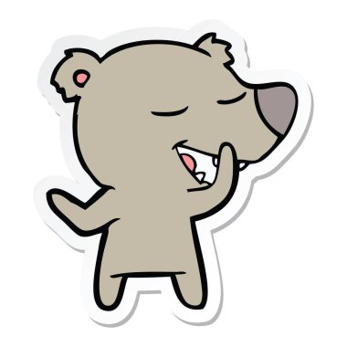 bir çizgi film ayının etiket