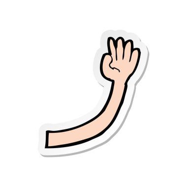 bir çizgi film kol etiket