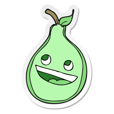 bir çizgi film armut etiket