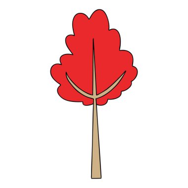 el çekilmiş ilginç karikatür ağaç Güz