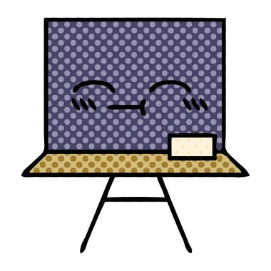 çizgi roman tarzı karikatür yazı tahtası