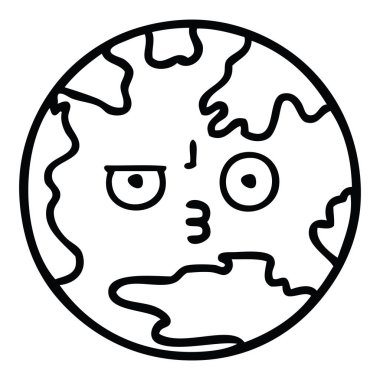 Çizim karikatür seyyare yerküre