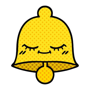 çizgi roman tarzı karikatür bir çan