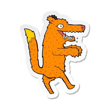 etiket çizgi film aç tilki