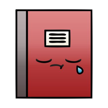 Notebook degrade gölgeli çizgi film