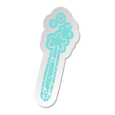 sihirli bir değnek sıkıntılı eski etiket