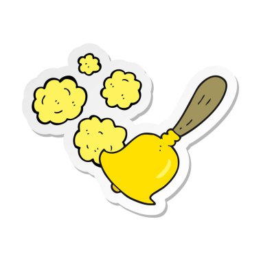 etiket bir karikatür el çan