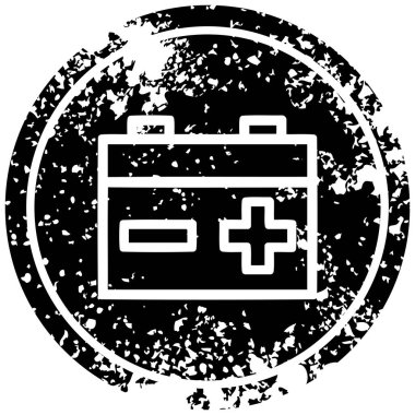 Endüstriyel pil sıkıntılı simgesi