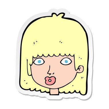 bir çizgi film sürpriz kadının etiket