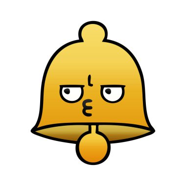 bir çan degrade gölgeli çizgi film