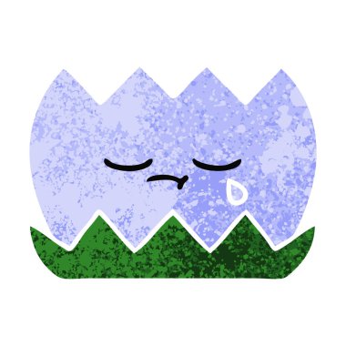 Retro illüstrasyon stil karikatür su lilly