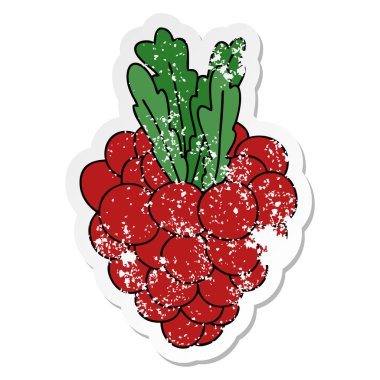 ilginç bir el sıkıntılı etiket üzüm demet çizgi çizilmiş