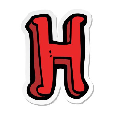 etiket bir çizgi film mektup H