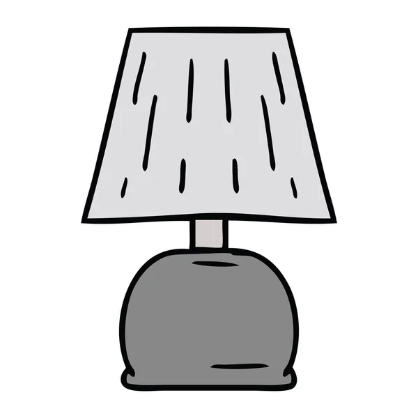 Мультяшные каракули боковой лампы — стоковый вектор