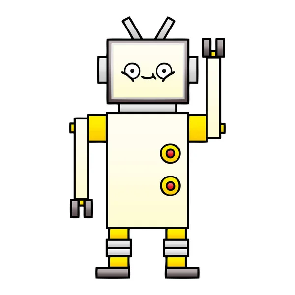 gradient shaded cartoon robot