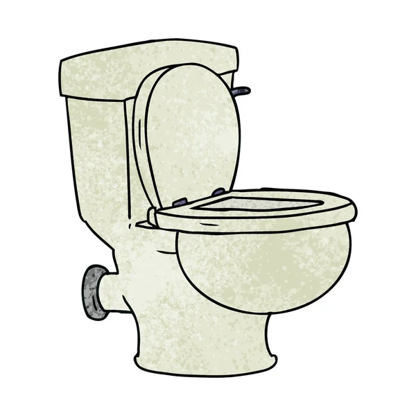 Dokulu karikatür doodle banyo tuvalet — Stok Vektör