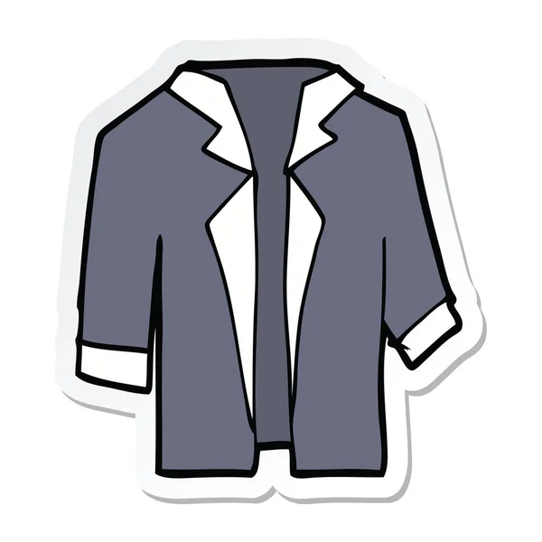 Aufkleber Eines Cartoon Anzugs — Stockvektor