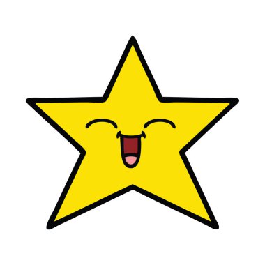 sevimli çizgi altın yıldız