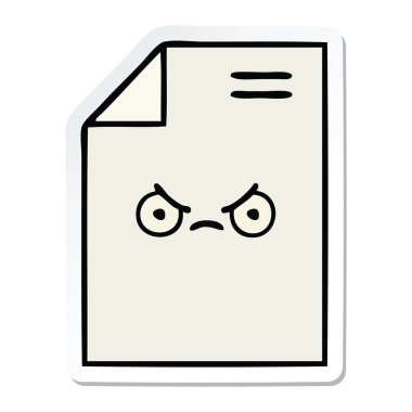 sevimli çizgi parça kağıt etiket 