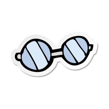 etiket bir çizgi film gözlük