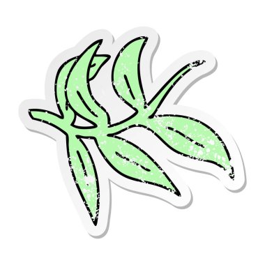 ilginç bir el sıkıntılı etiket karikatür üzüm çizilmiş