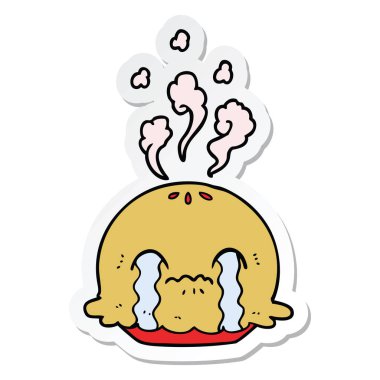 pasta ağlıyor çizgi film etiketi