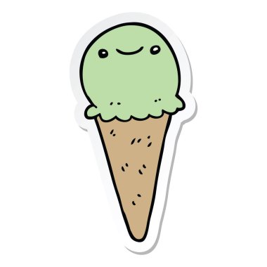 çizgi film dondurma etiket