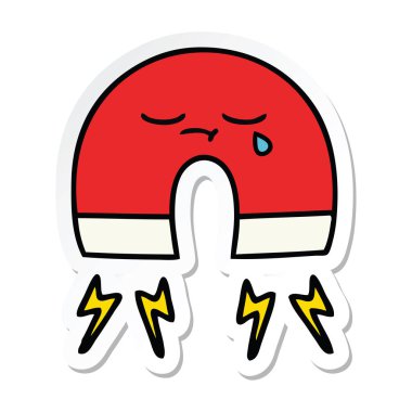 etiket sevimli çizgi mıknatıs