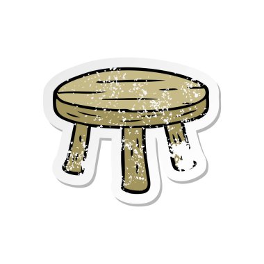 çizgi film küçük dışkı sıkıntılı etiket