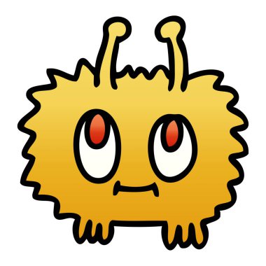 ilginç degrade gölgeli çizgi film yabancı