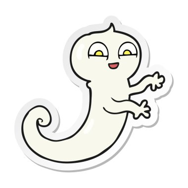 etiket bir karikatür hayaletin