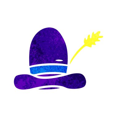 elle çizilmiş retro karikatür doodle çiftçiler şapka