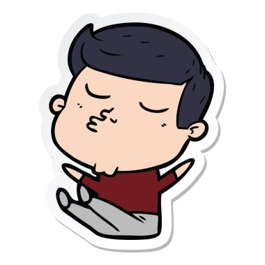 surat asmayı bir karikatür modeli adam etiketi