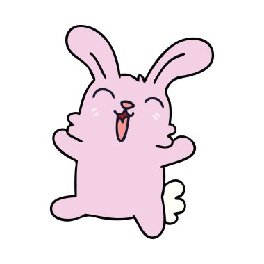 ilginç el karikatür tavşan çekilmiş