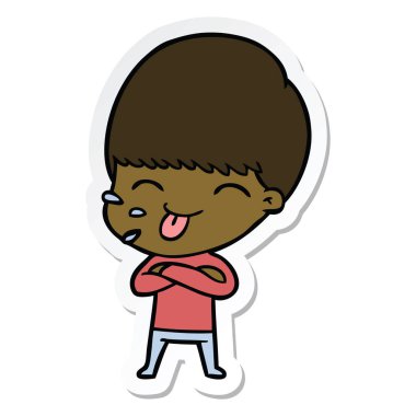 bir çizgi film kaba adamın etiket