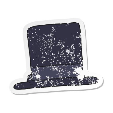 bir çizgi film top çırpıda Retro sıkıntılı etiket