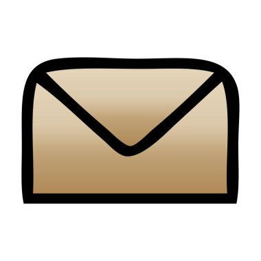 Degrade gölgeli karikatür kağıt zarf