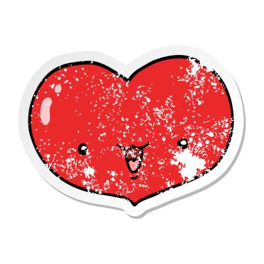 bir çizgi film aşk kalp karakteri sıkıntılı etiket